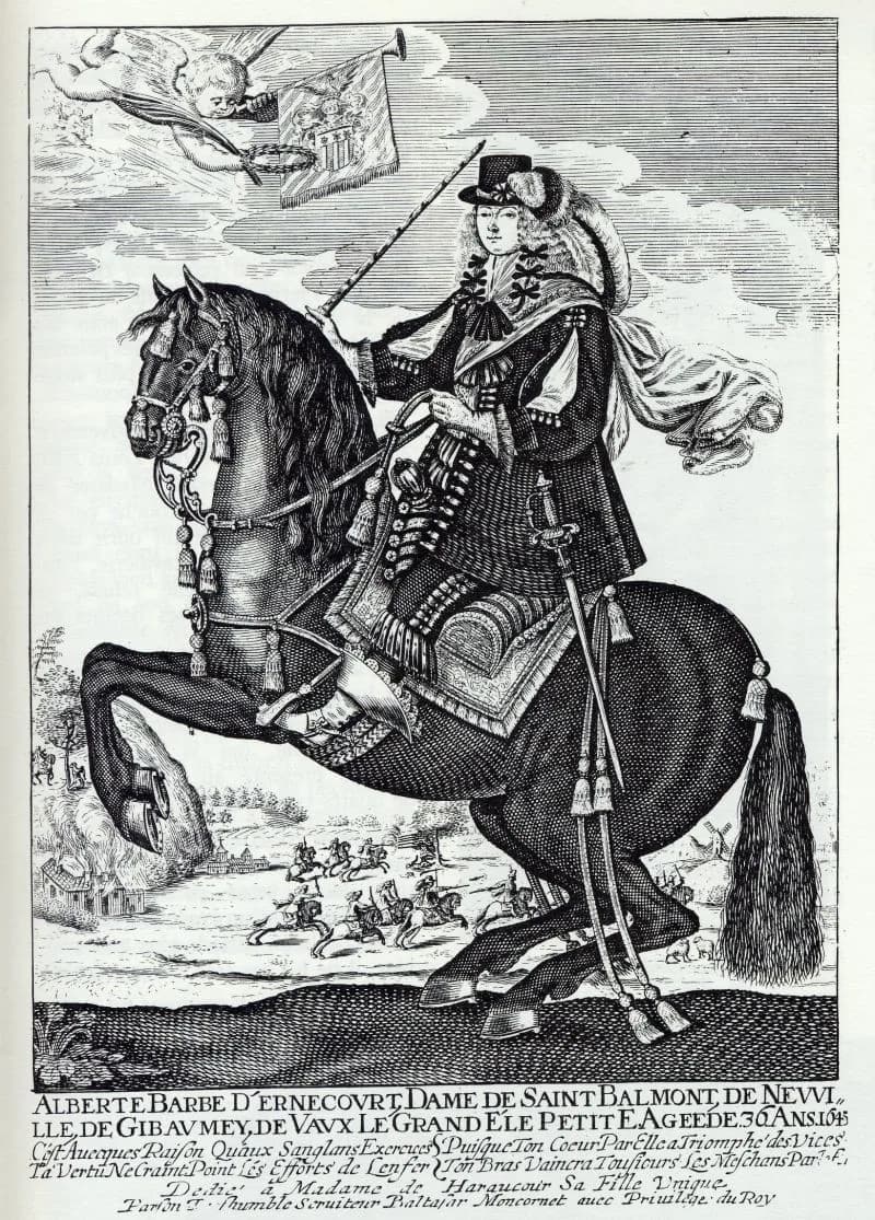 Portrait équestre de Madame de Saint-Baslemont