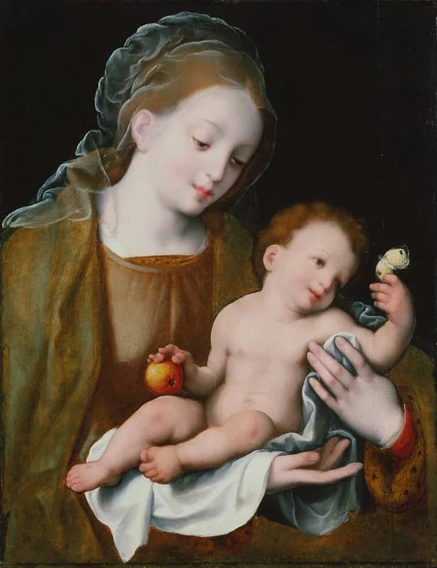 Vierge à l'Enfant (Cornelis van Clève attribué)