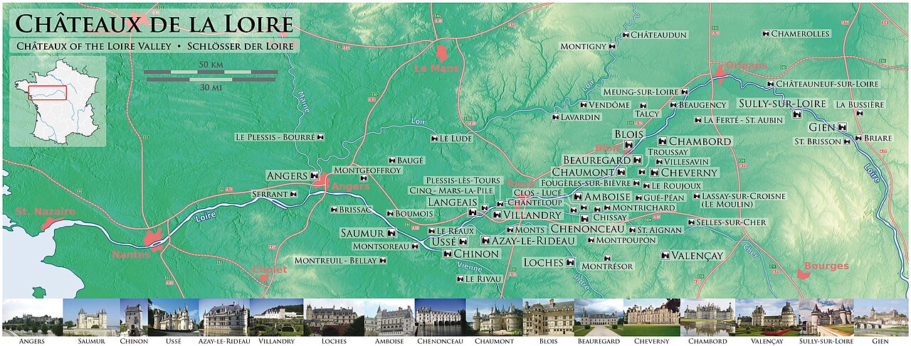 Vallée de la Loire entre Sully-sur-Loire et Chalonnes
