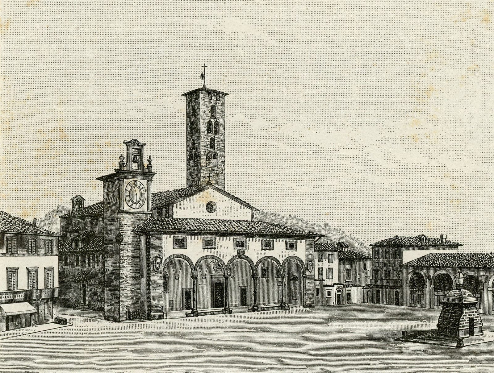 La Basilique Santa Maria dell'Impruneta dans son environnement