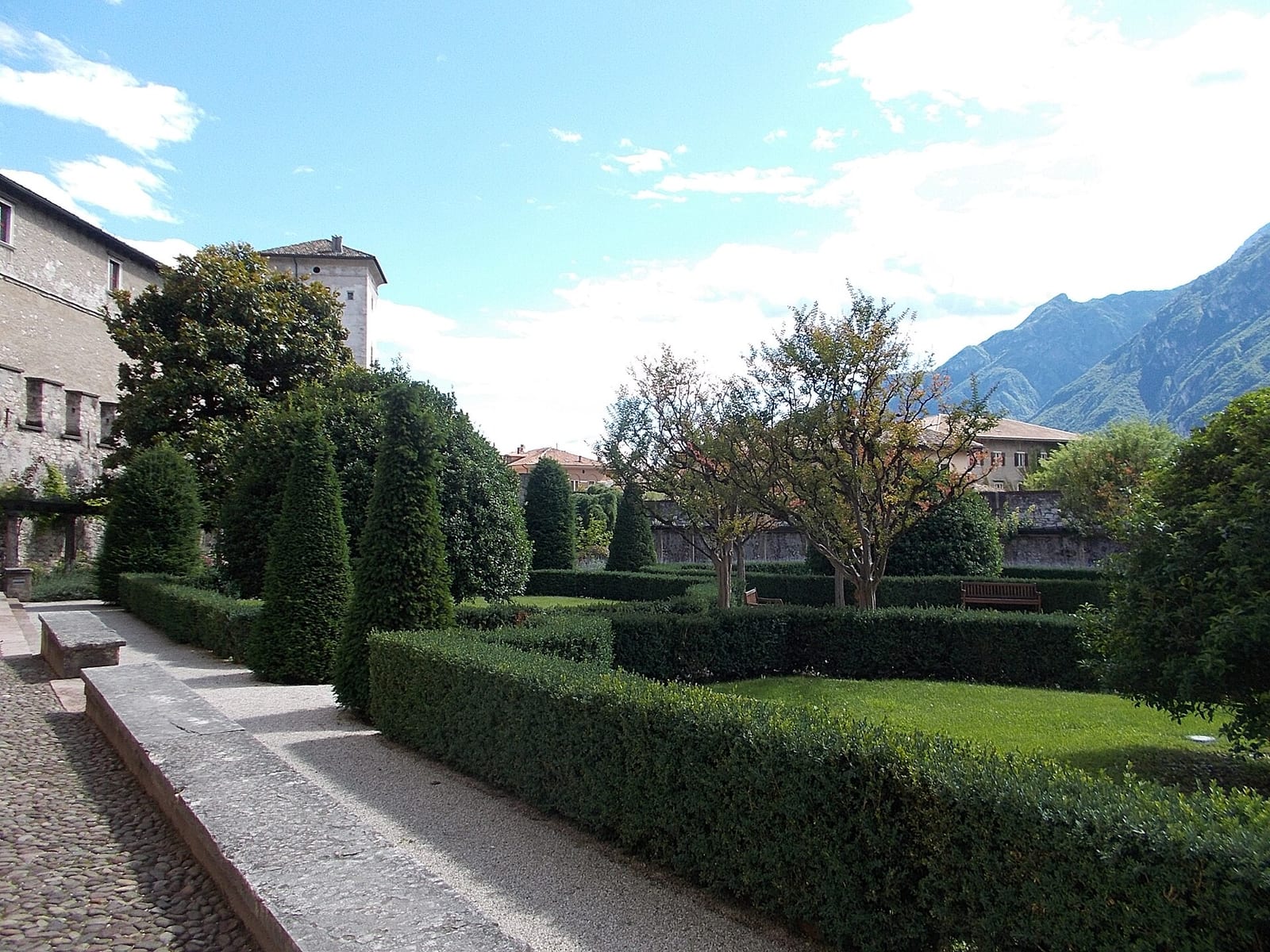 Façade de Le Castello del Buonconsiglio et le Magno Palazzo (Trente)
