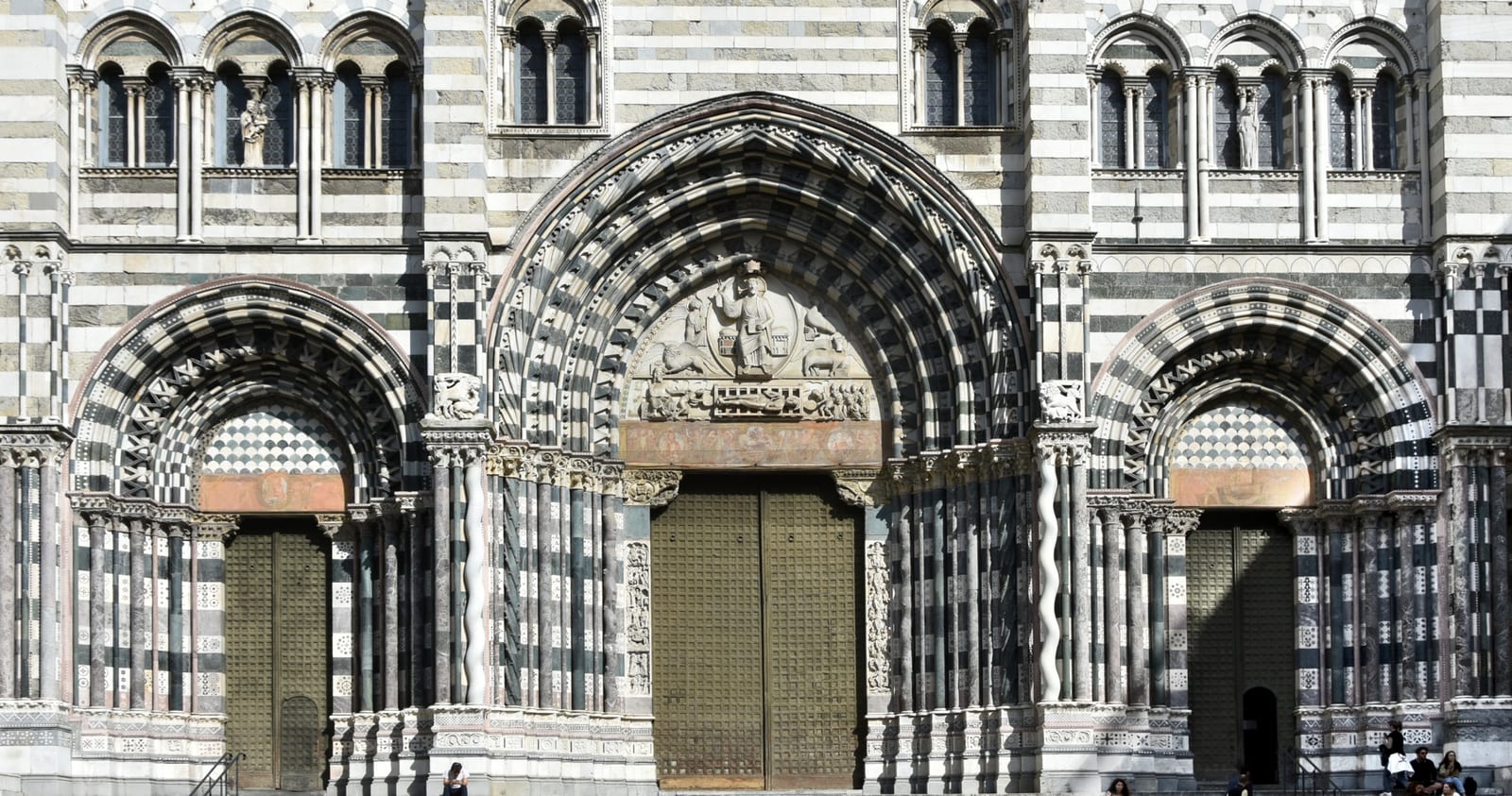 Vue de La Cathédrale San Lorenzo à Gênes
