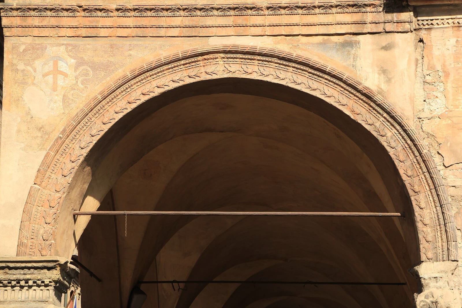 Détail de La Chapelle Bentivoglio à Bologne