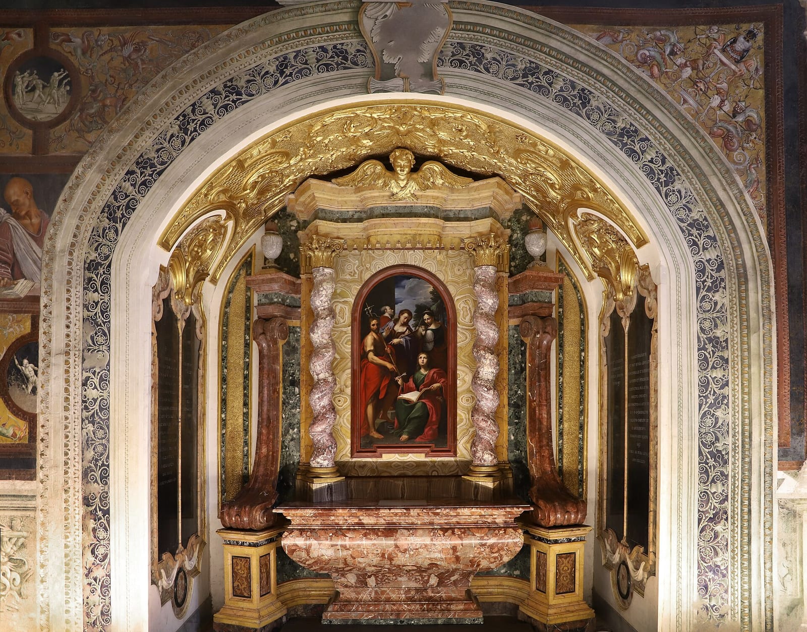 Intérieur de La Chapelle San Brizio à Orvieto
