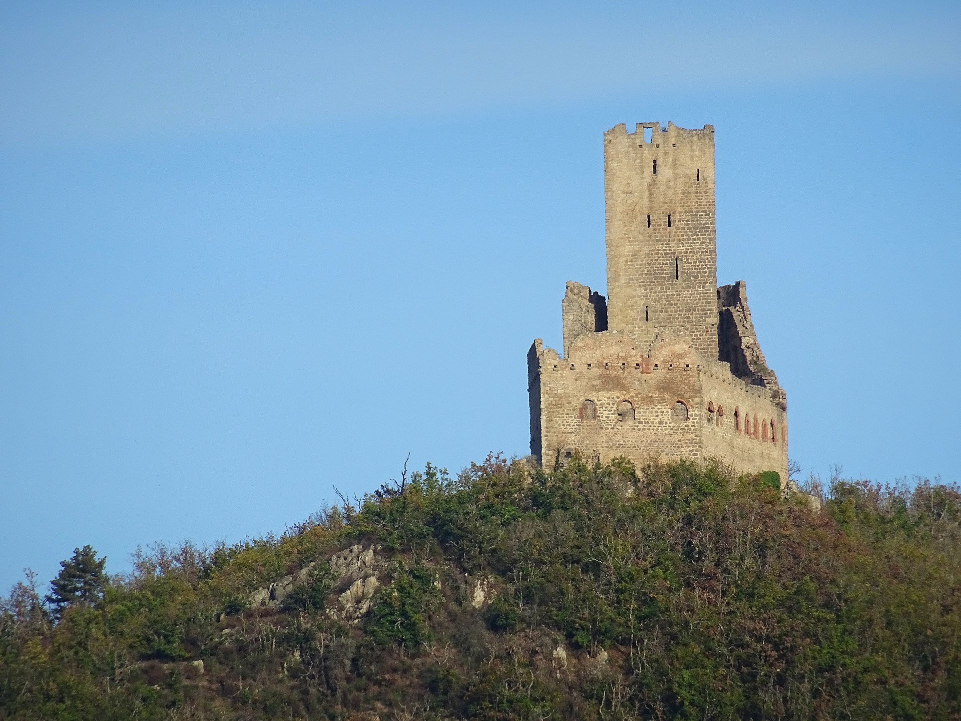 Château d'Ortenbourg — château à Scherwiller, Bas-Rhin, façade, classé mh