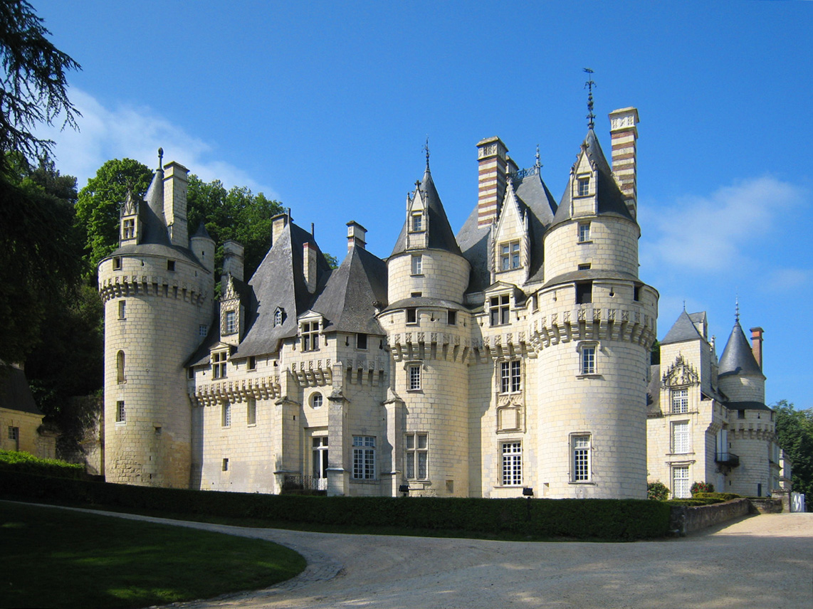 Château d'Ussé — château à Rigny-Ussé, Indre-et-Loire, façade, classé mh