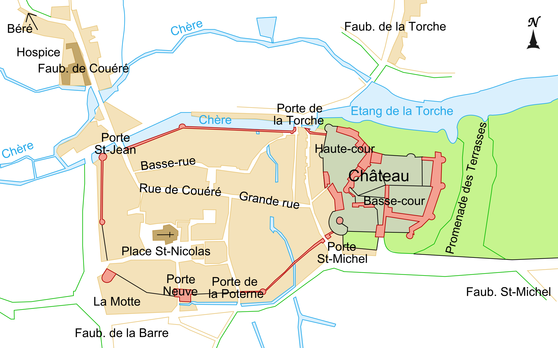 Château de Châteaubriant — château à Châteaubriant (44), monument historique (Classé MH) — vue 4