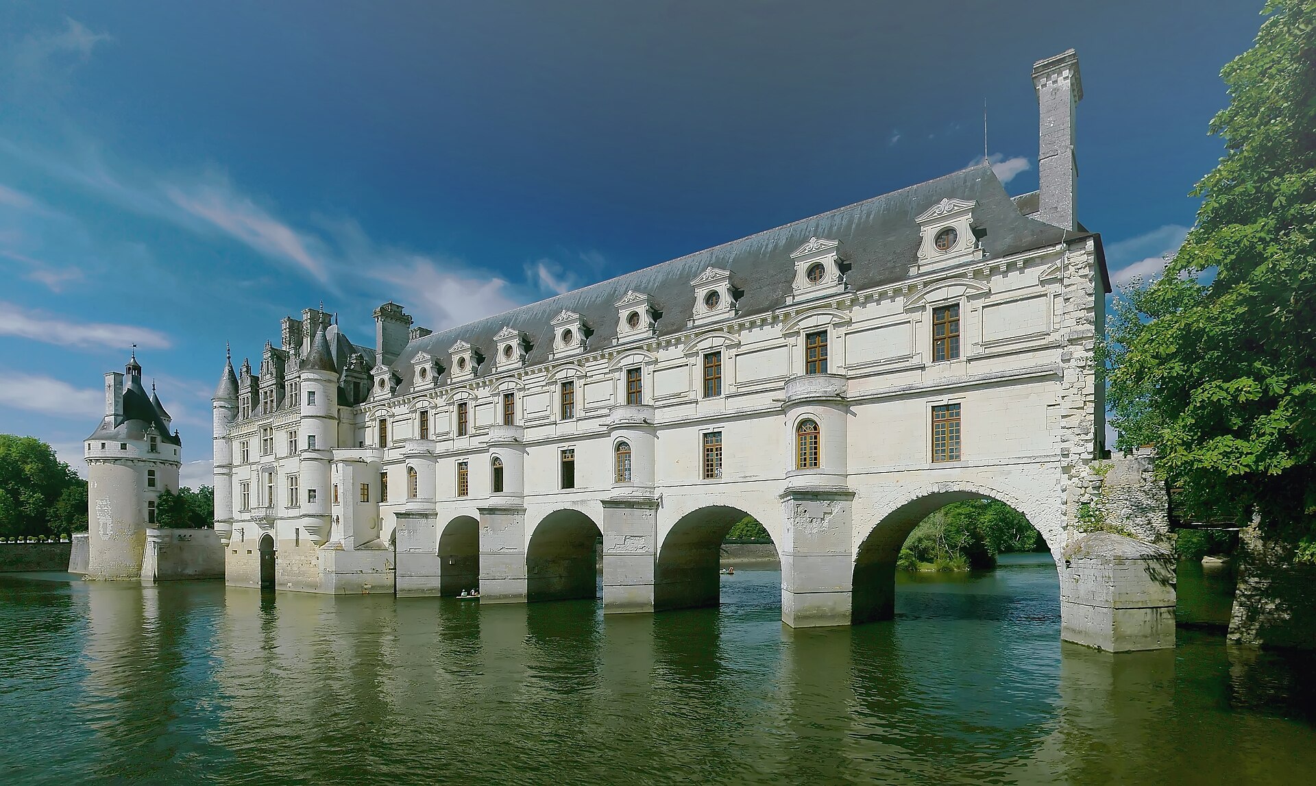 Château de Chenonceau — château à Chenonceaux, Indre-et-Loire, façade, classé mh