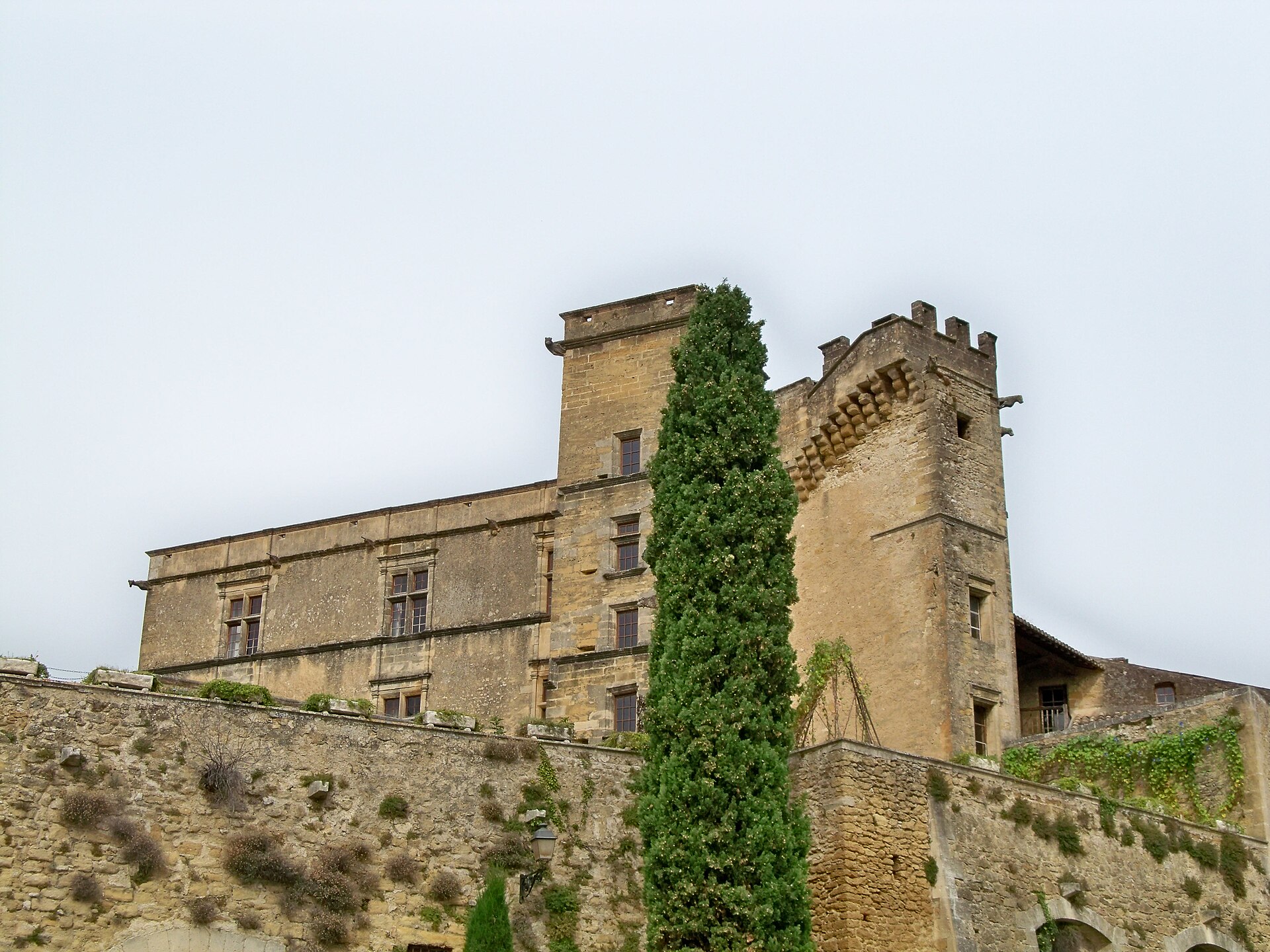 Château de Lourmarin (Lourmarin) Château de Lourmarin — château à Lourmarin, Vaucluse, vue de nuit, classé mh