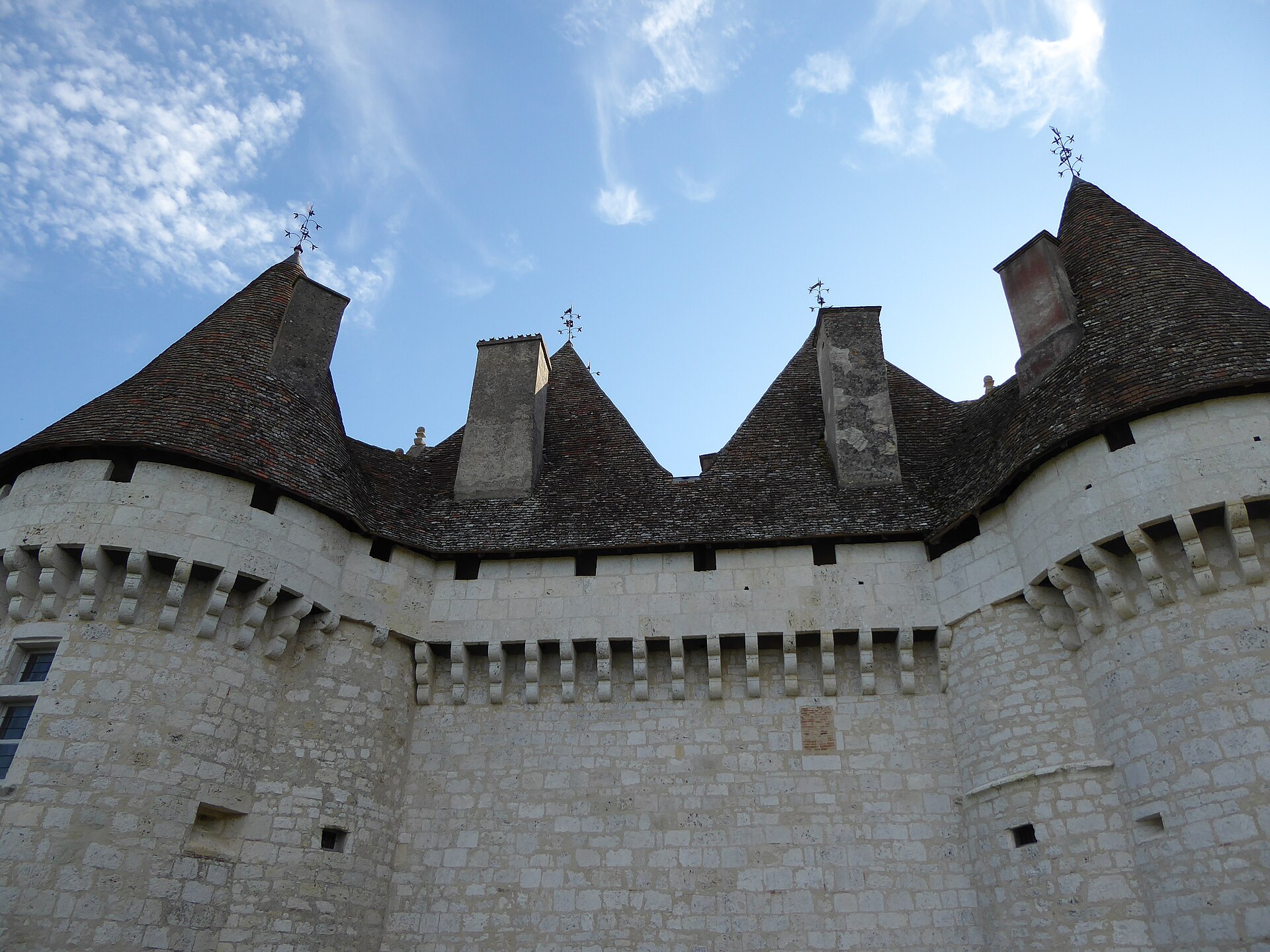 Château de Monbazillac — château à Monbazillac, Dordogne, vue de nuit, classé mh