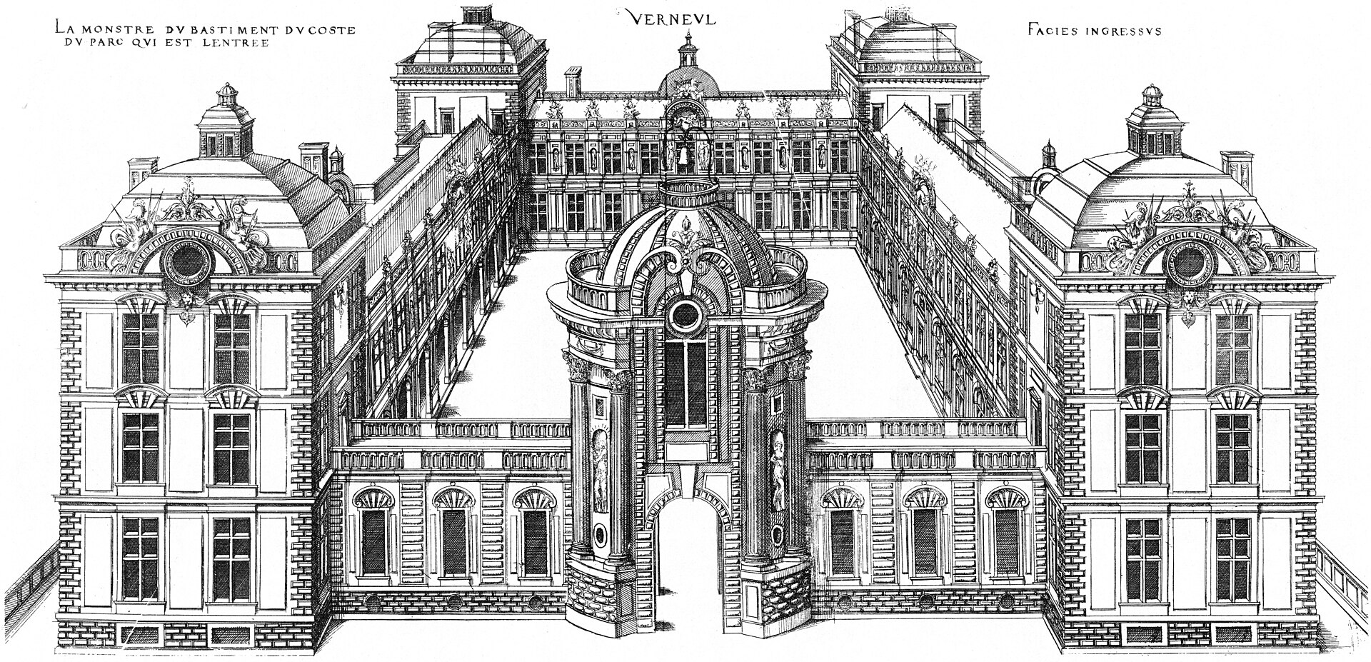 Château de Verneuil-sur-Oise (Verneuil-sur-Oise) Château de Verneuil-sur-Oise — château à Verneuil-sur-Oise, Oise, façade, classé mh