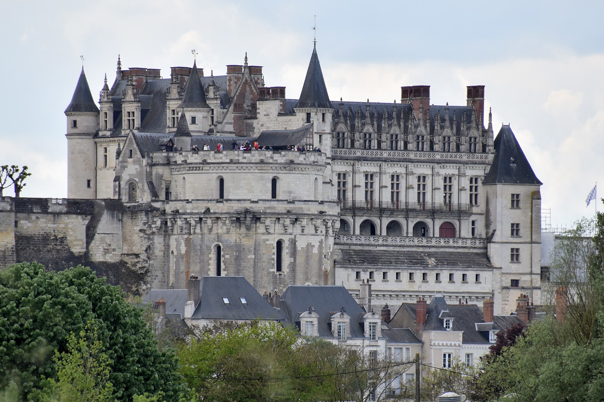 Château royal d'Amboise — château à Amboise, Indre-et-Loire, façade, classé mh