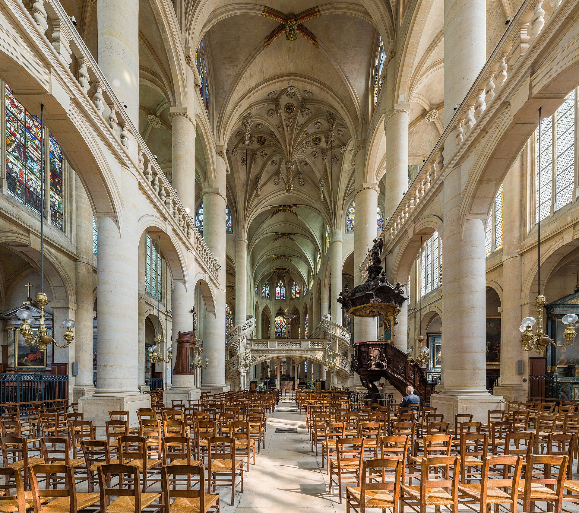 Église Saint-Étienne-du-Mont (Paris (5e)) Église Saint-Étienne-du-Mont — édifice religieux à Paris (5e), Paris, intérieur, classé mh