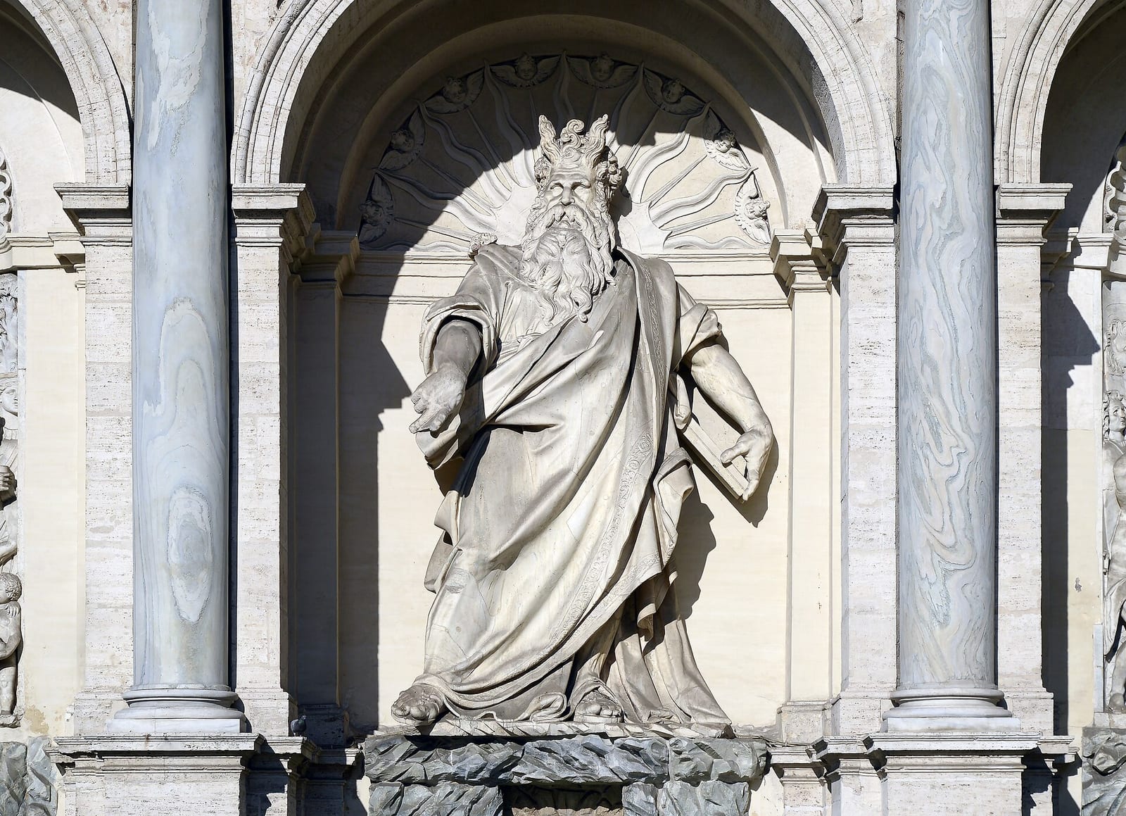 Détail de La Fontaine de l'Acqua Felice (Fontaine du Moïse)