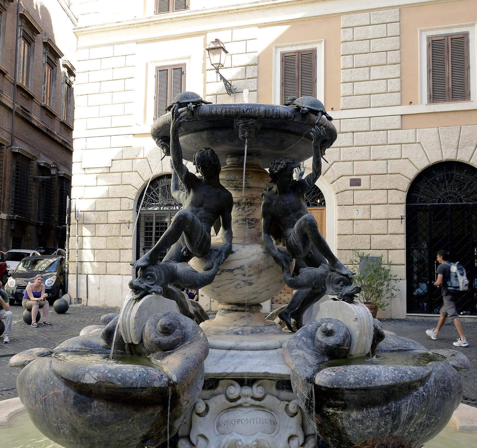 Vue de La Fontaine des Tortues