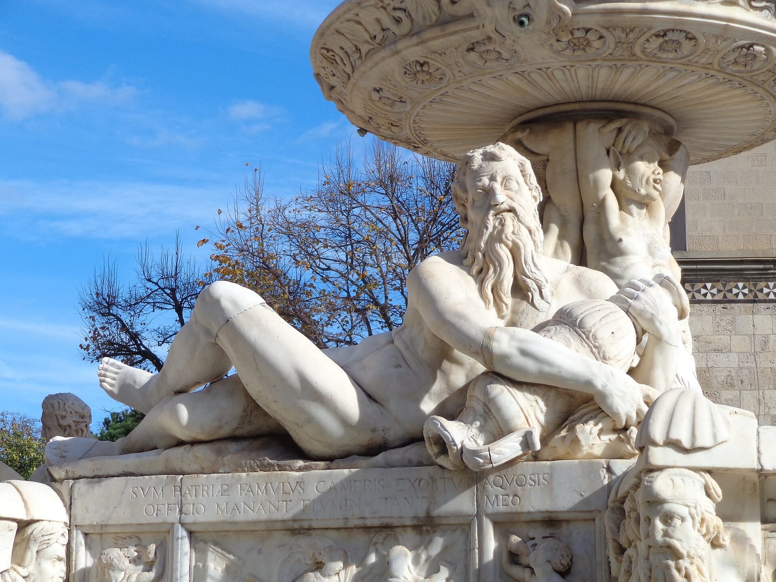 Détail de La Fontaine d'Orion à Messine