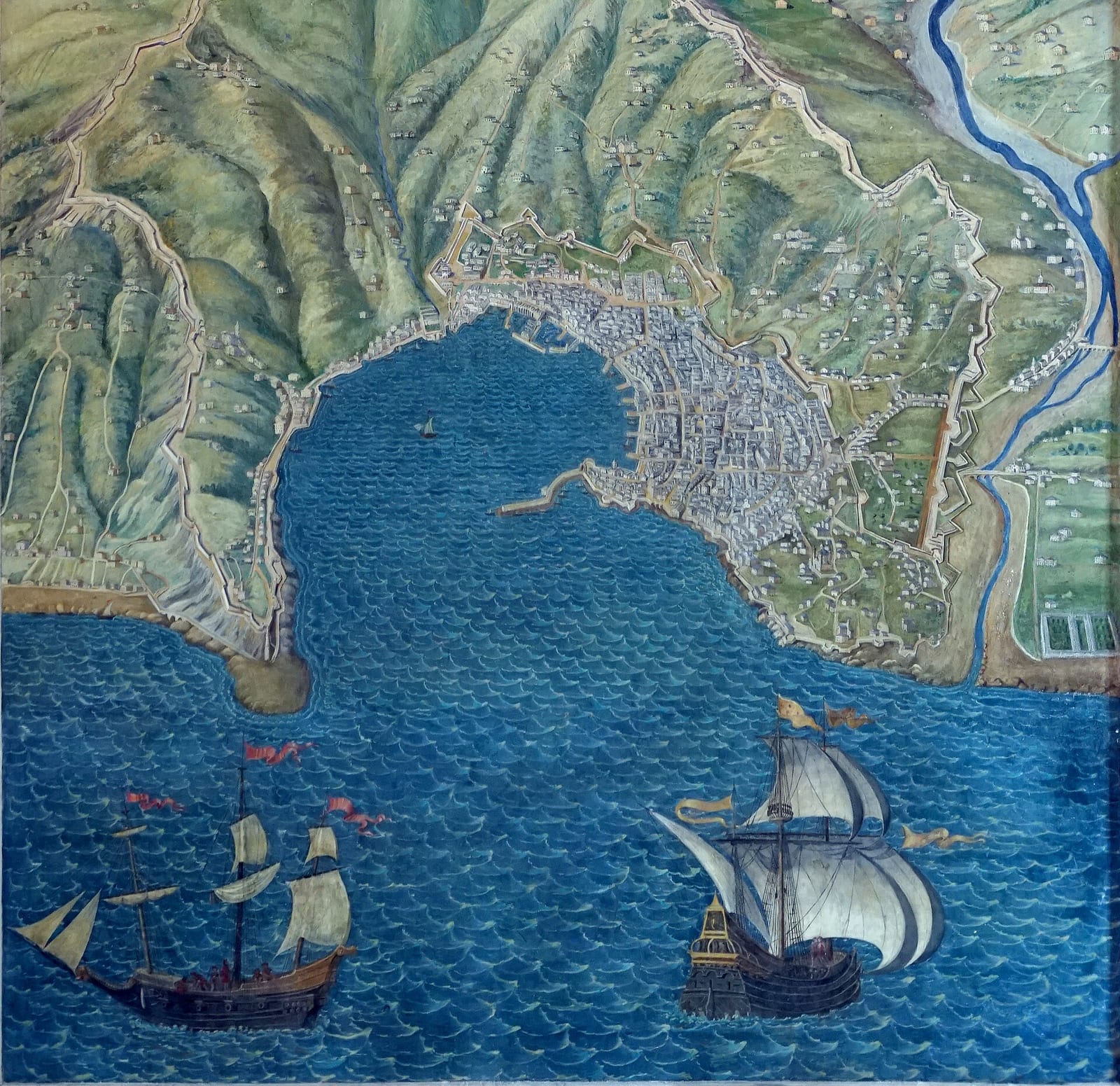 Détail de La Galerie des Cartes géographiques