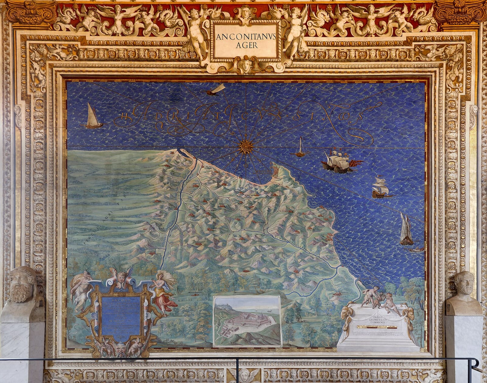 Vue de La Galerie des Cartes géographiques