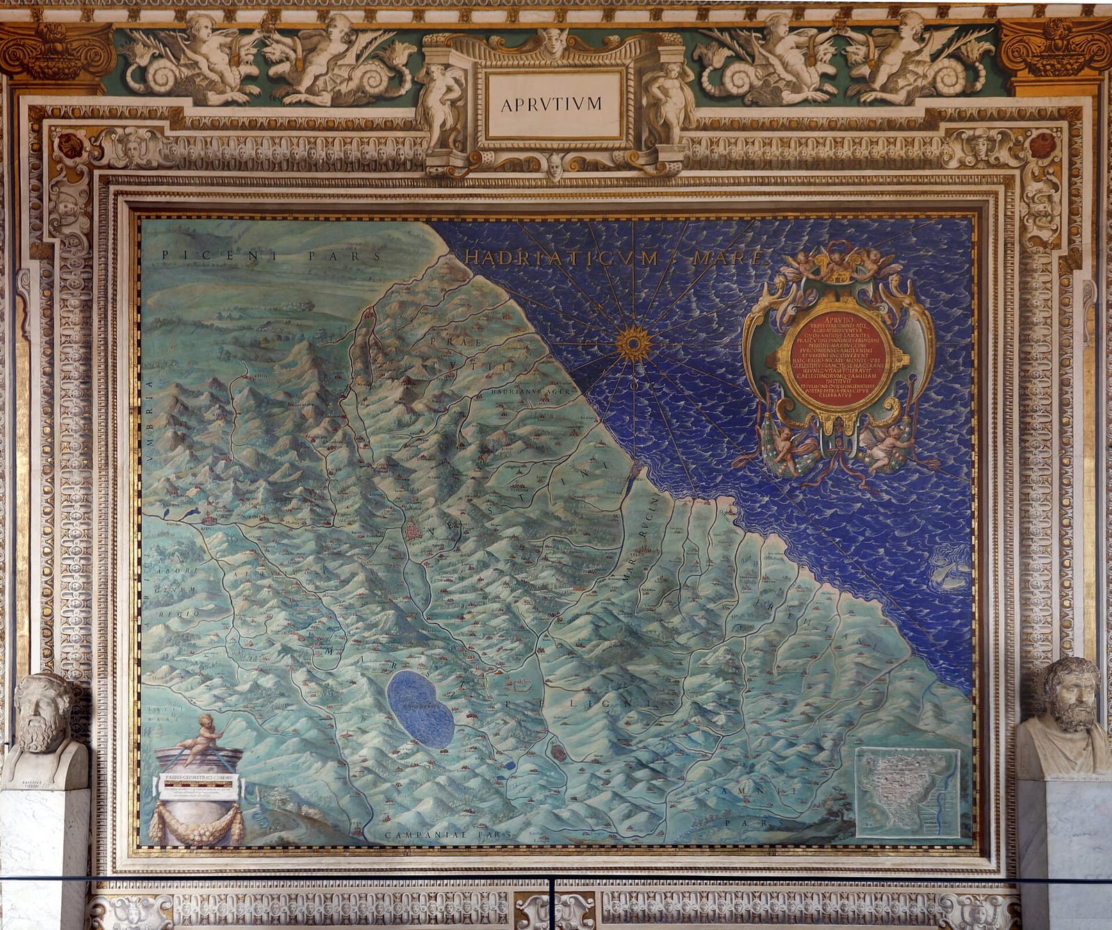 Vue de La Galerie des Cartes géographiques