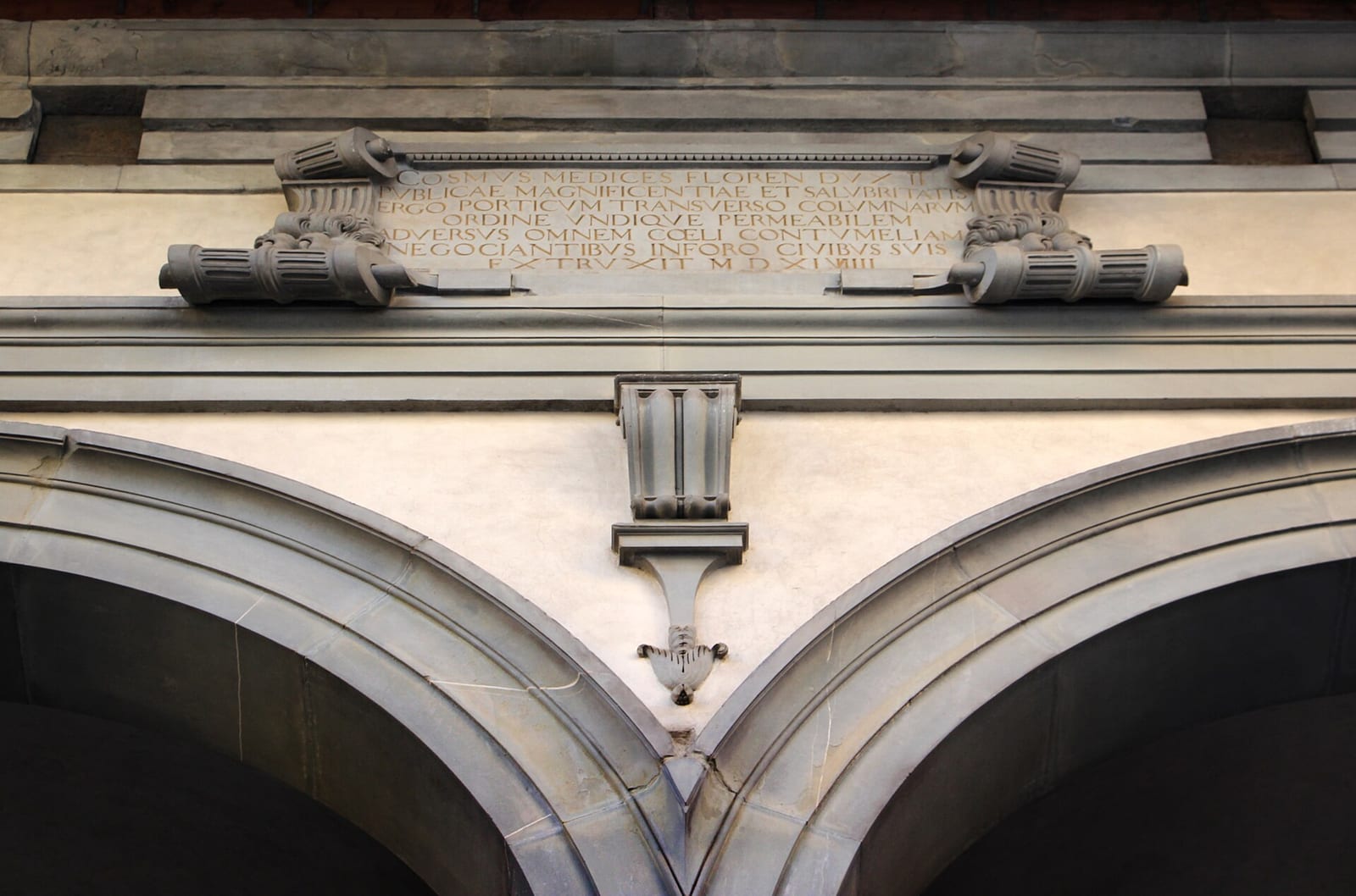 Détail de La Loggia du Mercato Nuovo
