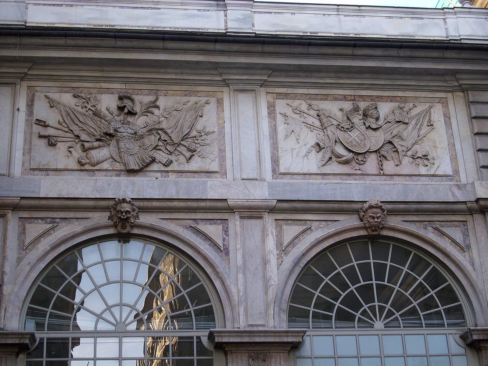 Détail de La Loggia della Mercanzia à Gênes