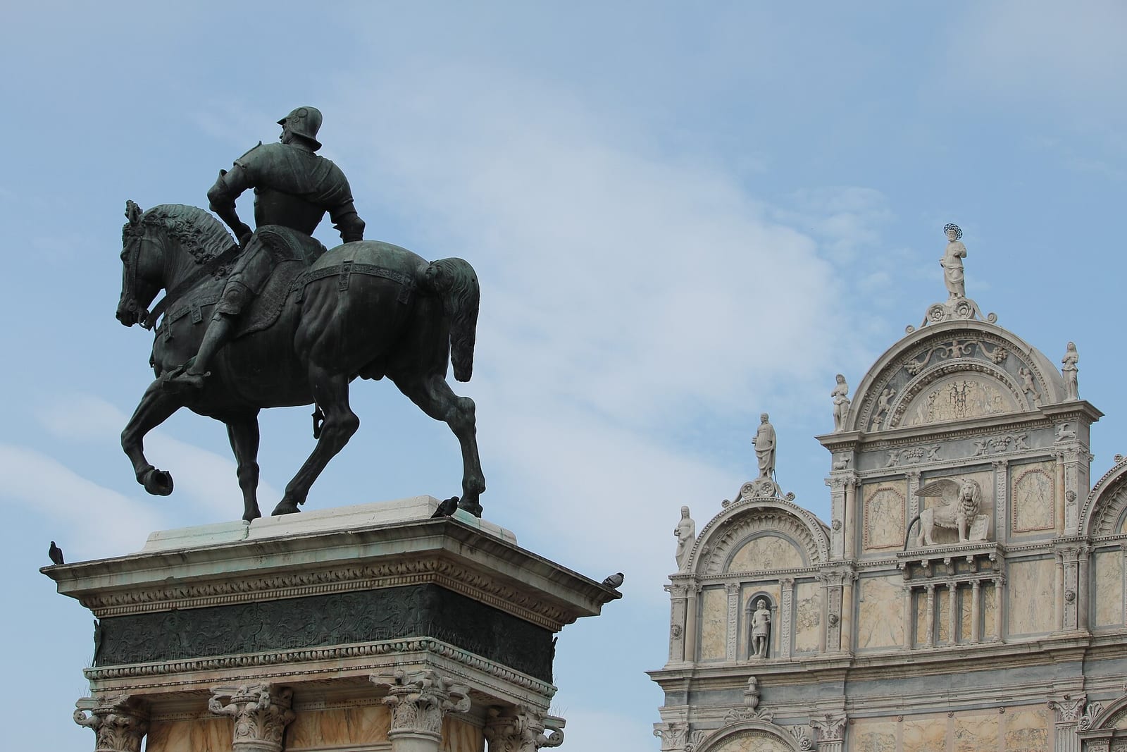 Façade de Le Monument équestre du Colleoni