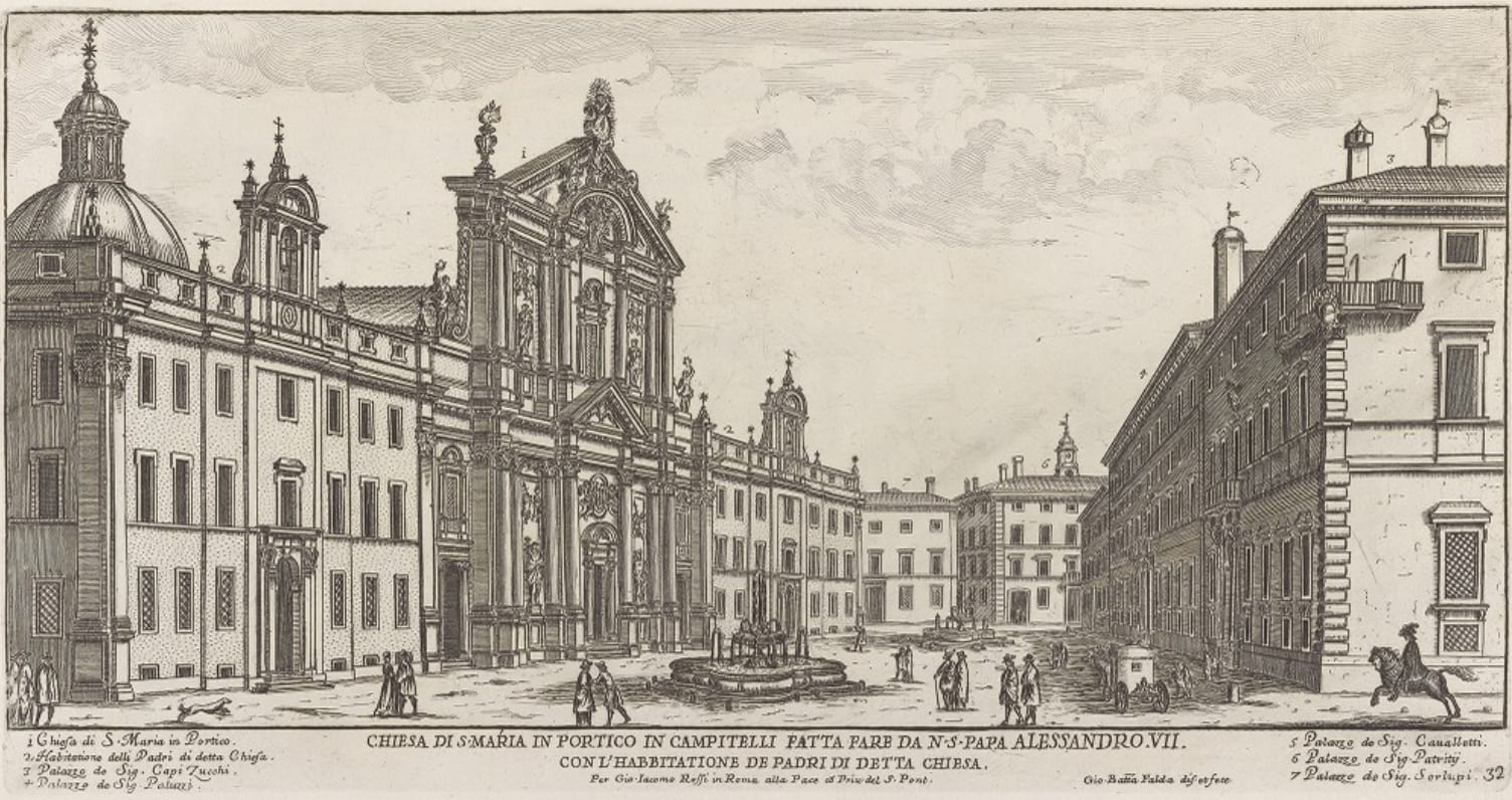 Le Palais Capizucchi dans son environnement