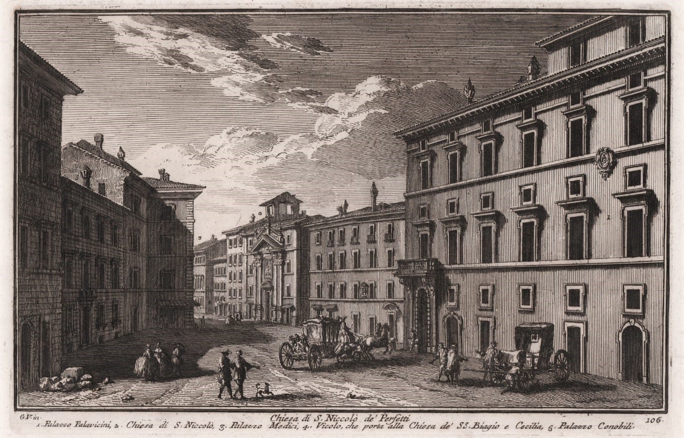 Vue de Le Palais de Florence (Palazzo Firenze)