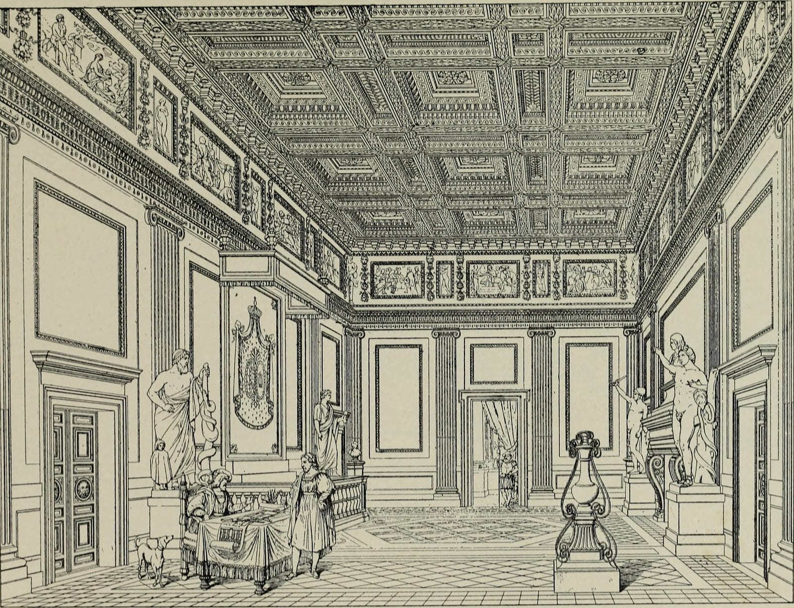 Le Palais Massimo aux Colonnes dans son environnement