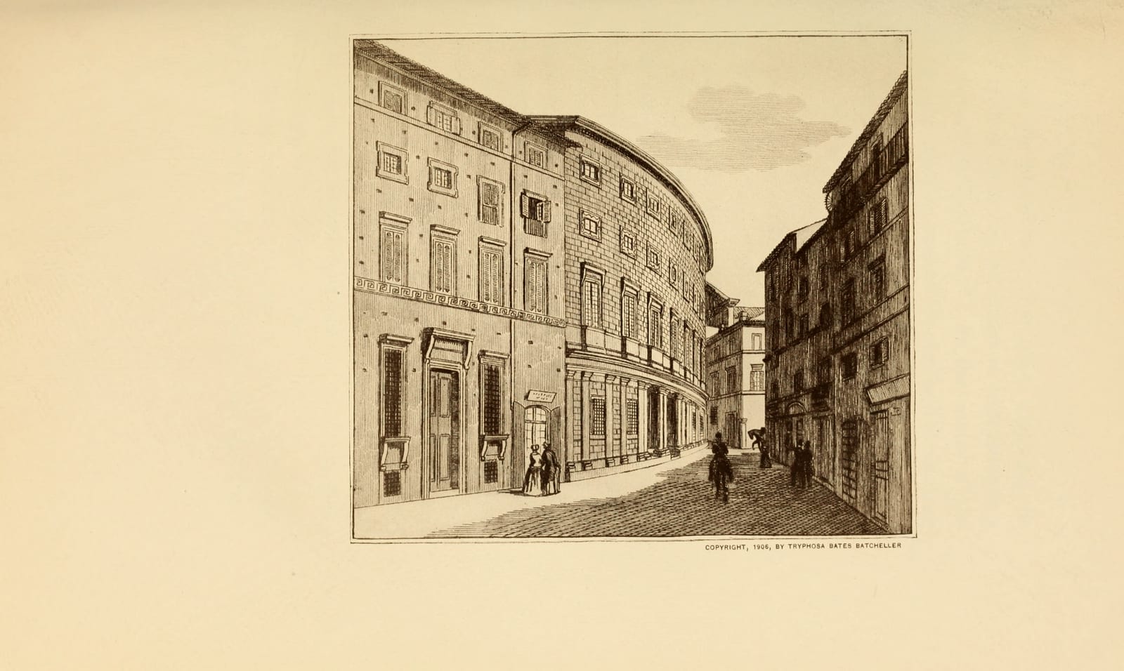 Vue de Le Palais Massimo aux Colonnes