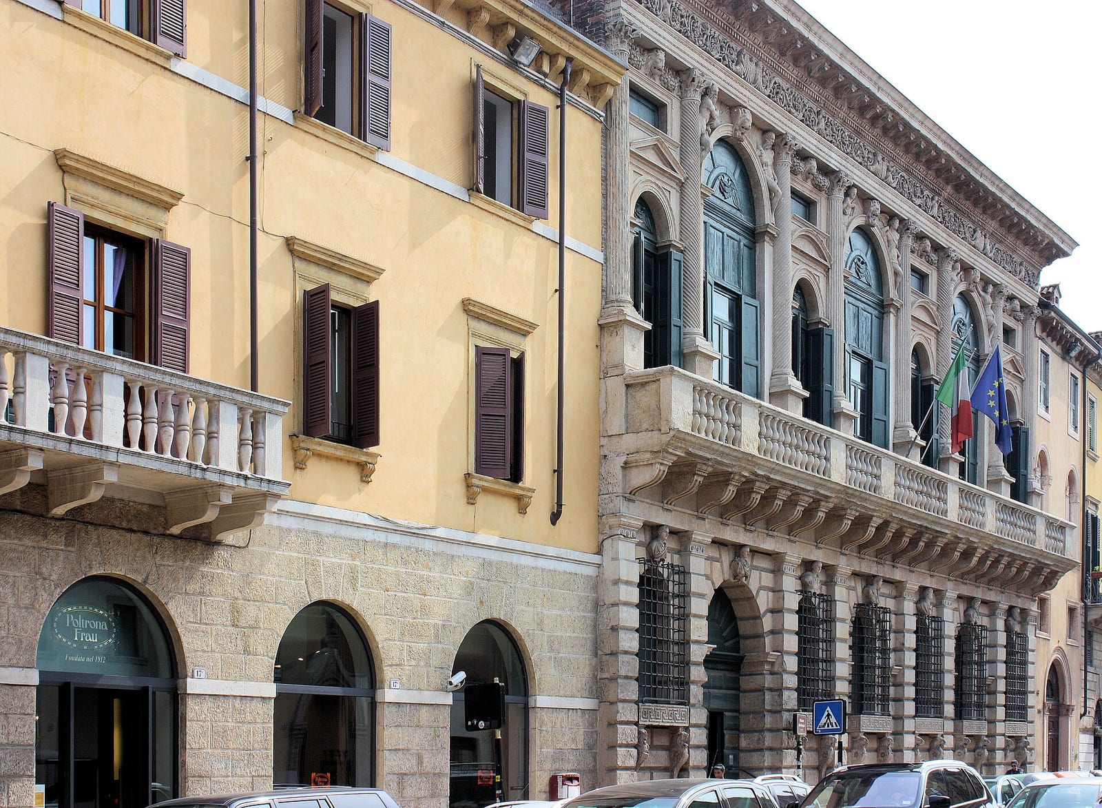 Vue de Le Palazzo Bevilacqua à Vérone (Michele Sanmicheli)