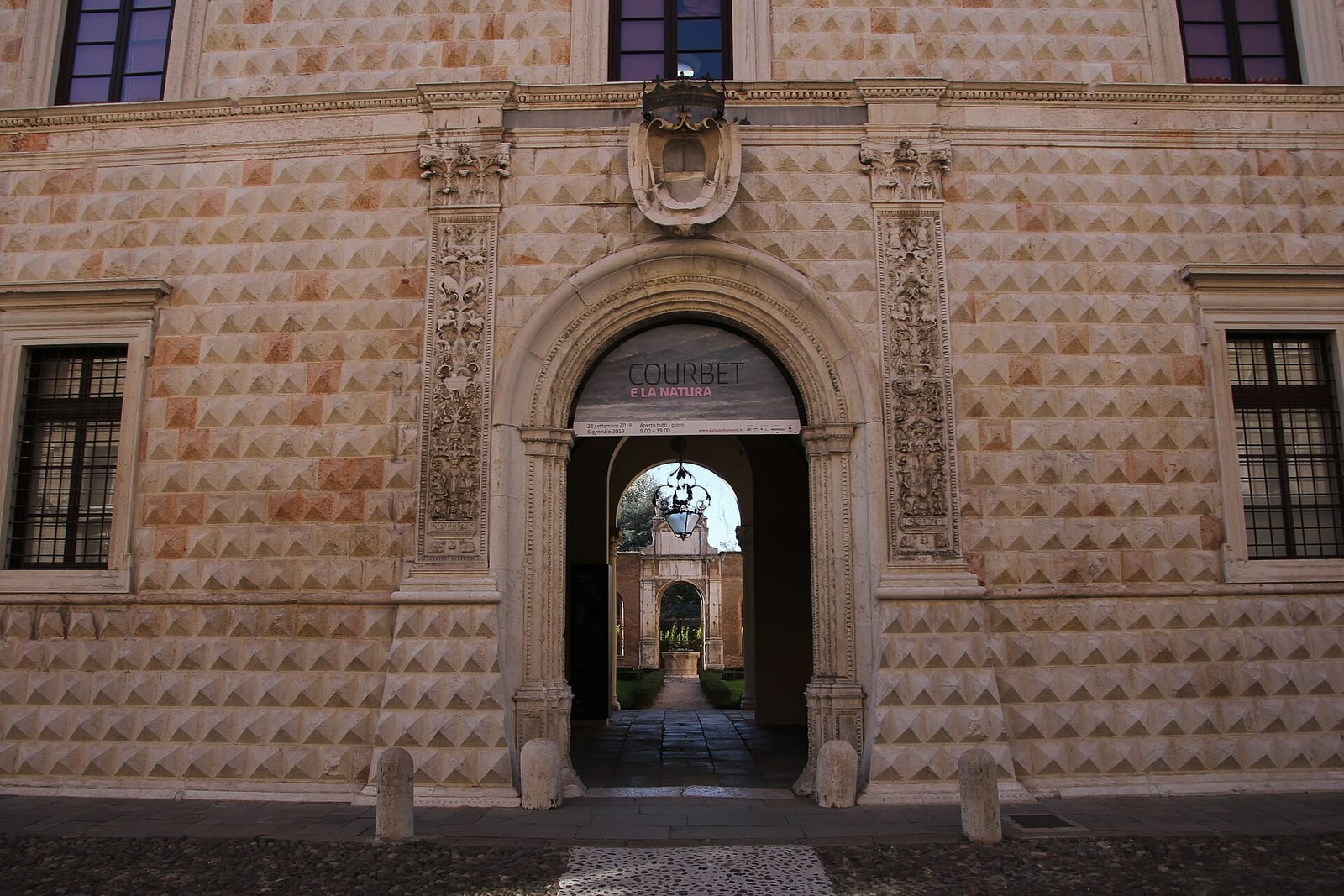 Détail de Le Palazzo dei Diamanti à Ferrare