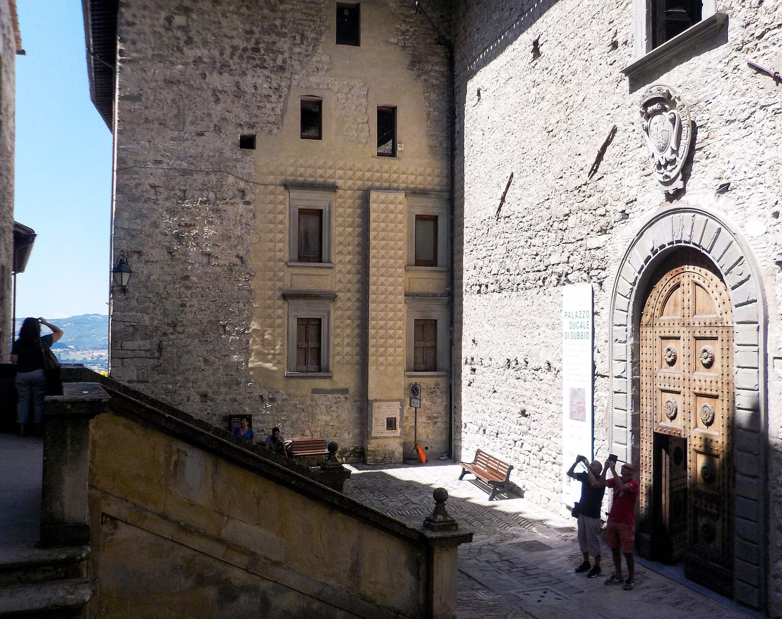 Façade de Le Palais ducal de Gubbio