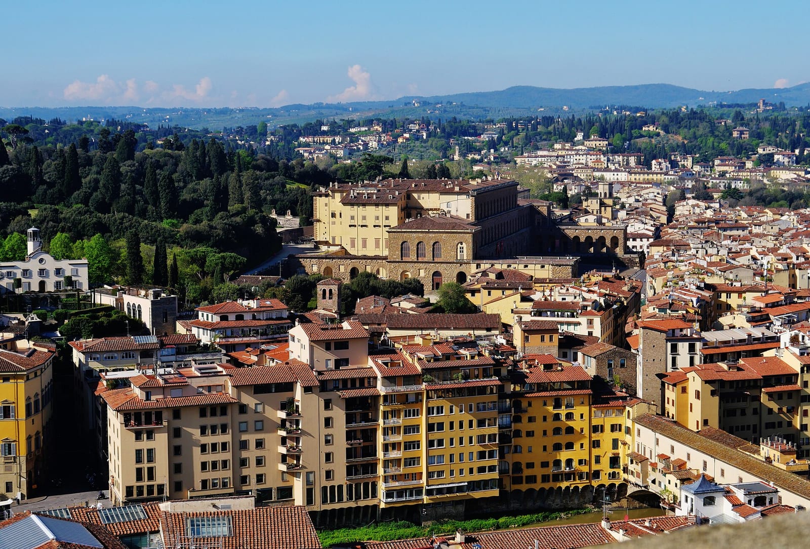 Le Palais Pitti dans son environnement