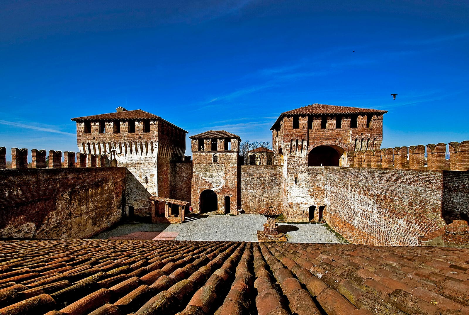 La Rocca Sforzesca de Soncino dans son environnement
