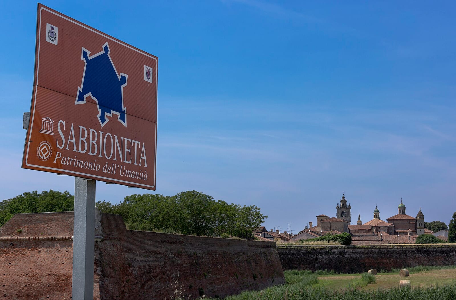 Vue de Sabbioneta, la ville idéale de Vespasiano Gonzaga