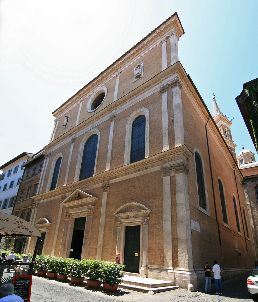 Vue de L'église Santa Maria dell'Anima