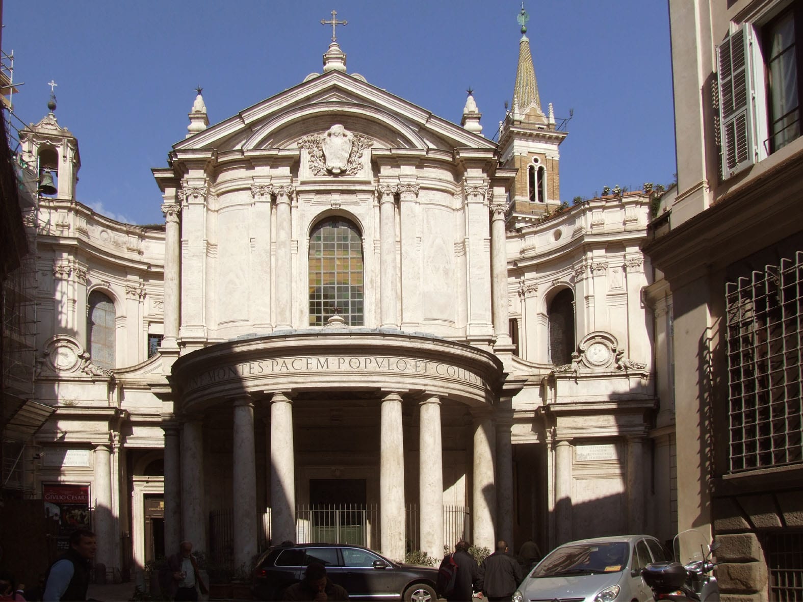 Façade de L'église Santa Maria dell'Anima