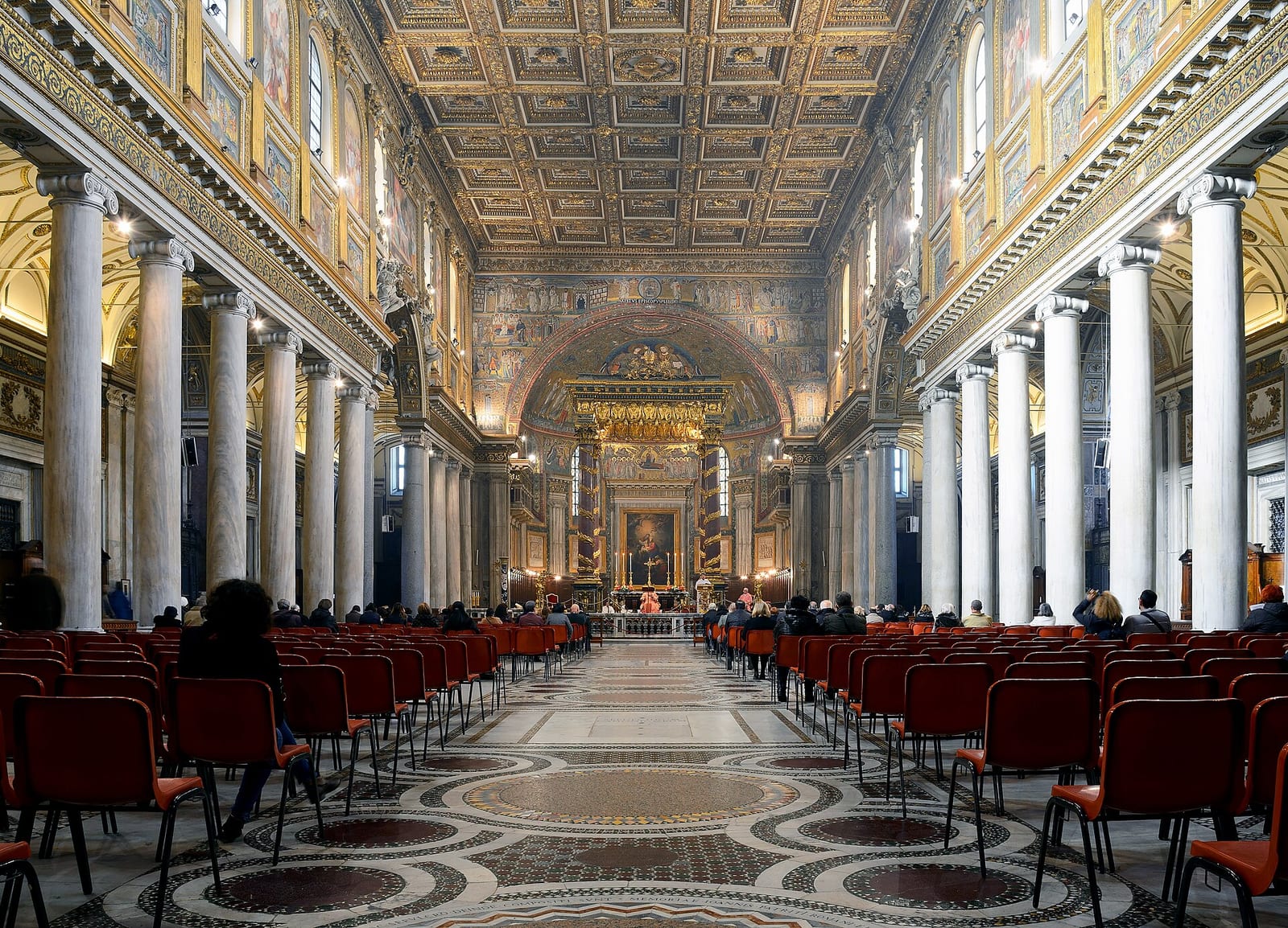 Intérieur de La basilique Santa Maria Maggiore