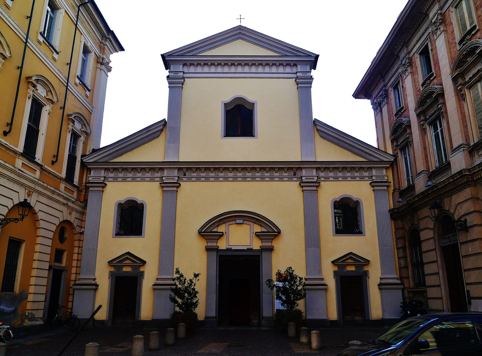 Façade de L'église San Cristoforo à Verceil (Gaudenzio Ferrari)