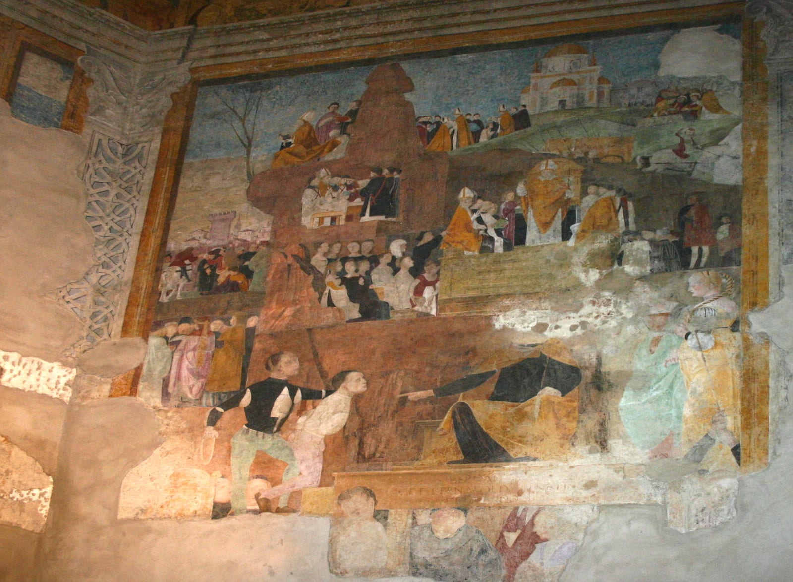 Détail de L'église San Pietro in Gessate à Milan