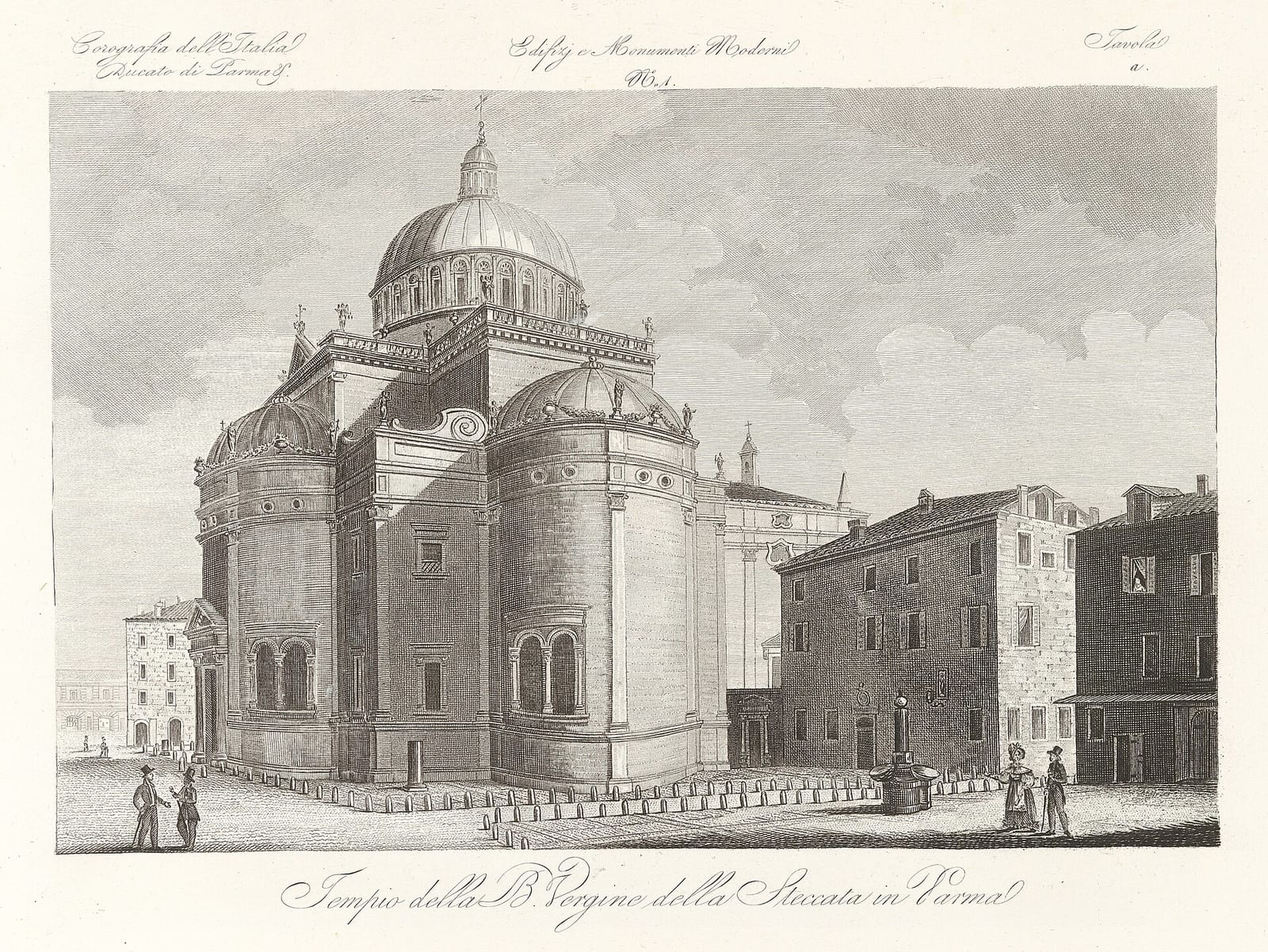 Vue de La basilique Santa Maria della Steccata à Parme