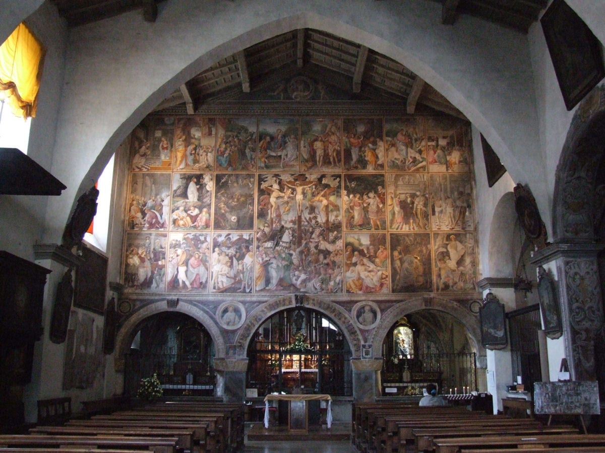 Détail de Santa Maria delle Grazie à Varallo (la Parete Gaudenziana)