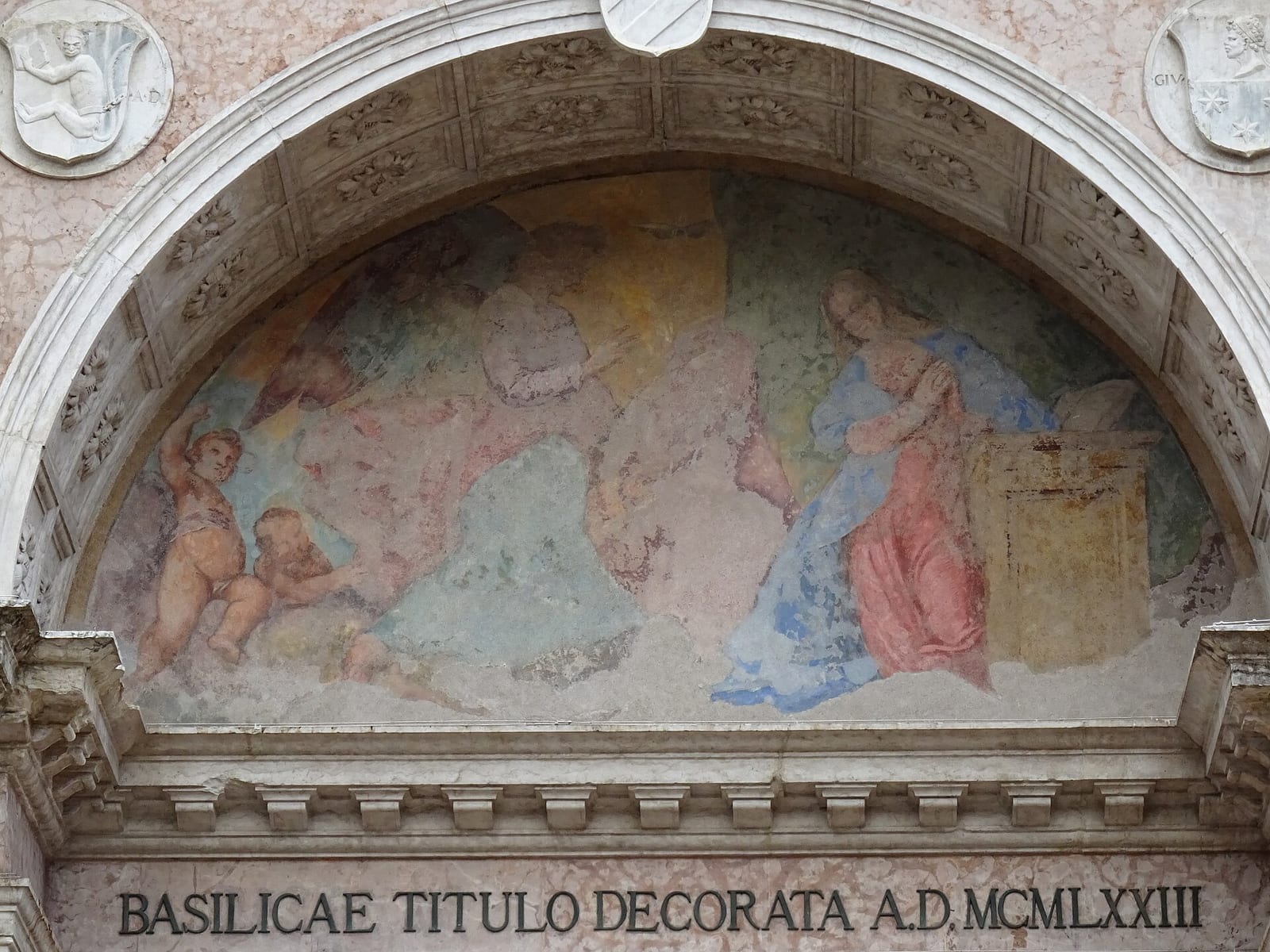 Détail de Santa Maria Maggiore à Trente (le Concile de Trente)