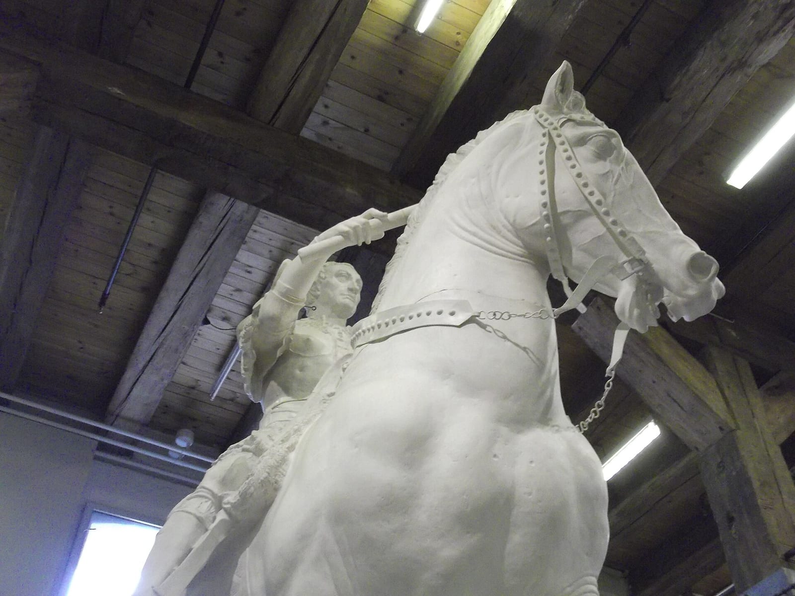 Vue de La statue équestre du Gattamelata à Padoue