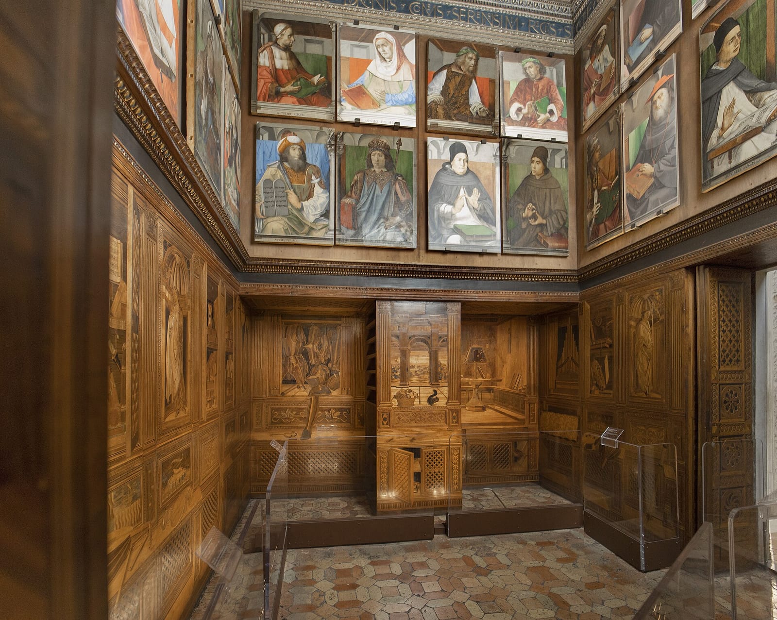 Vue de Le Studiolo de Federico da Montefeltro
