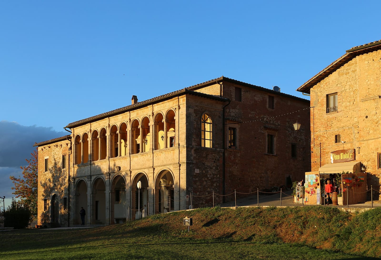 Façade de Le Temple de San Biagio à Montepulciano