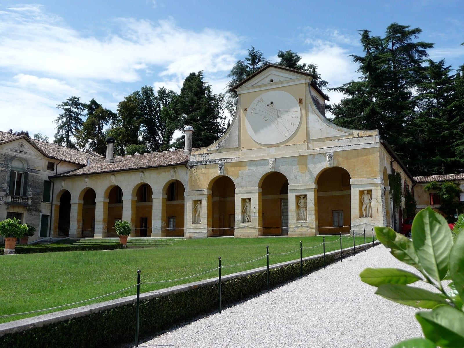 La Villa Barbaro à Maser dans son environnement