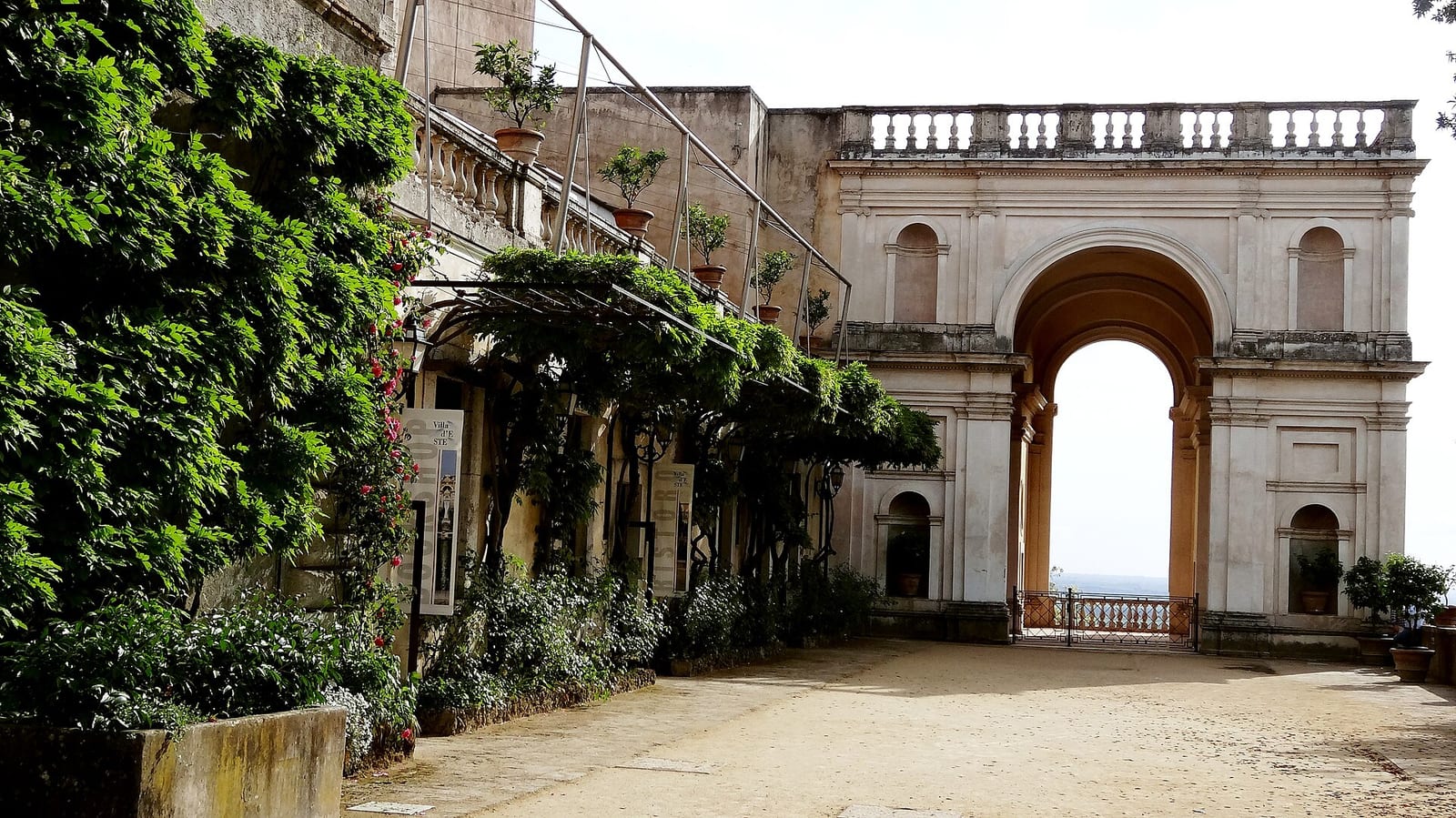 Vue de La Villa d'Este à Tivoli