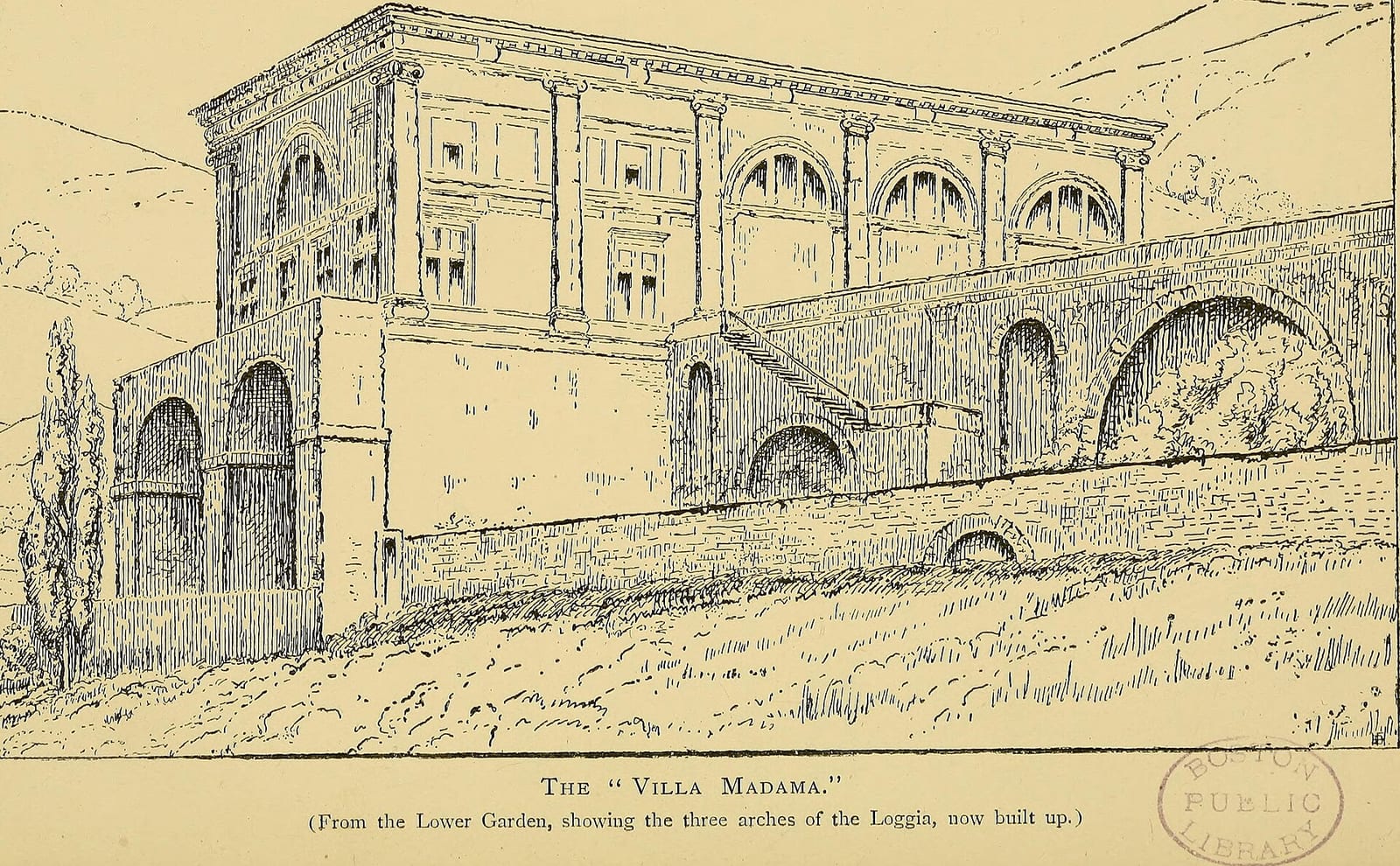 Intérieur de La Villa Madama